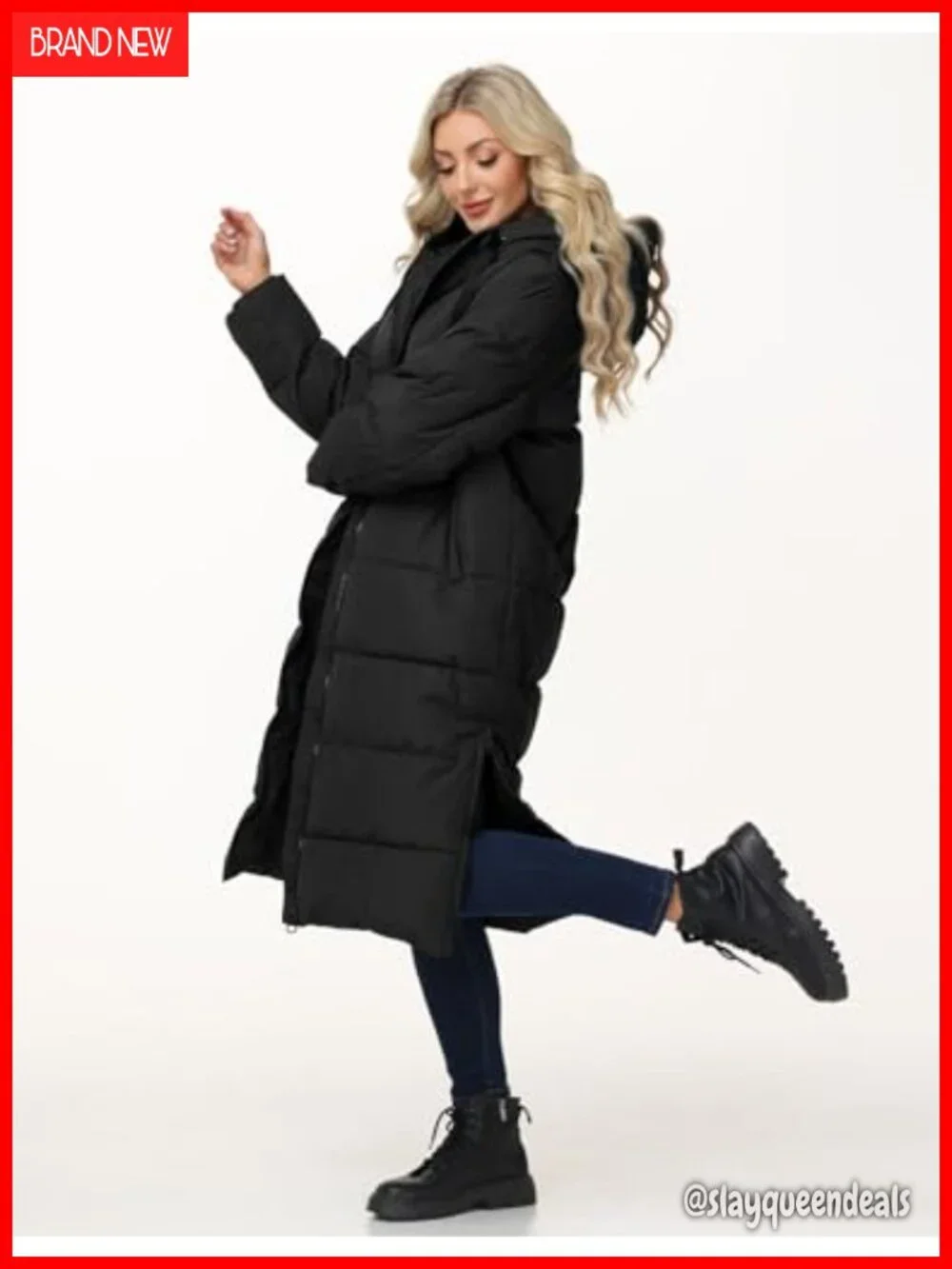 Women's Long Winter Puffer Coat Thicken Hooded Quilted Jacket